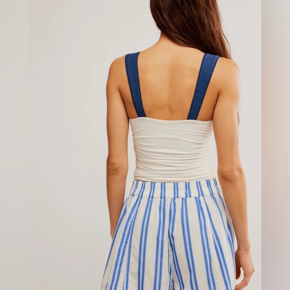 *NWOT* Free People 2 Tone Tank in White Combo - Picture 2 of 5